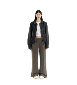 LOW WASHED WIDE PANTS