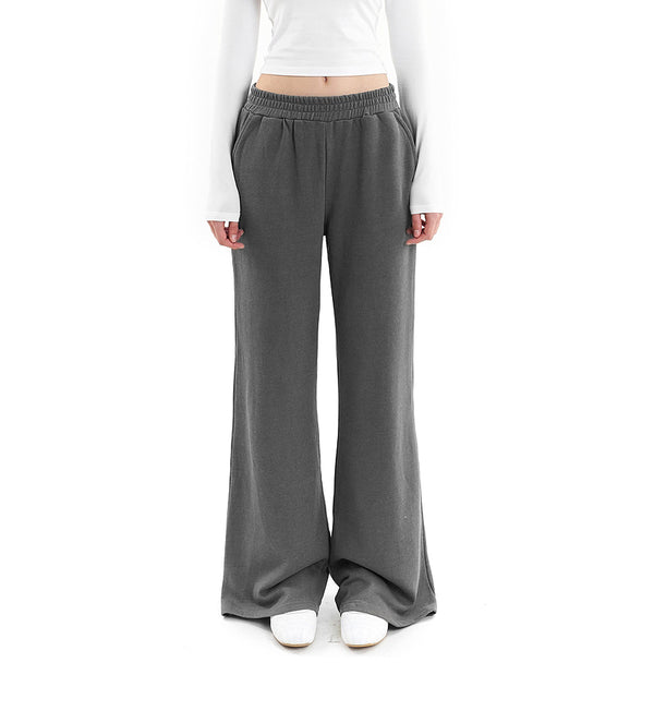 LOW WASHED WIDE PANTS